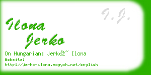 ilona jerko business card